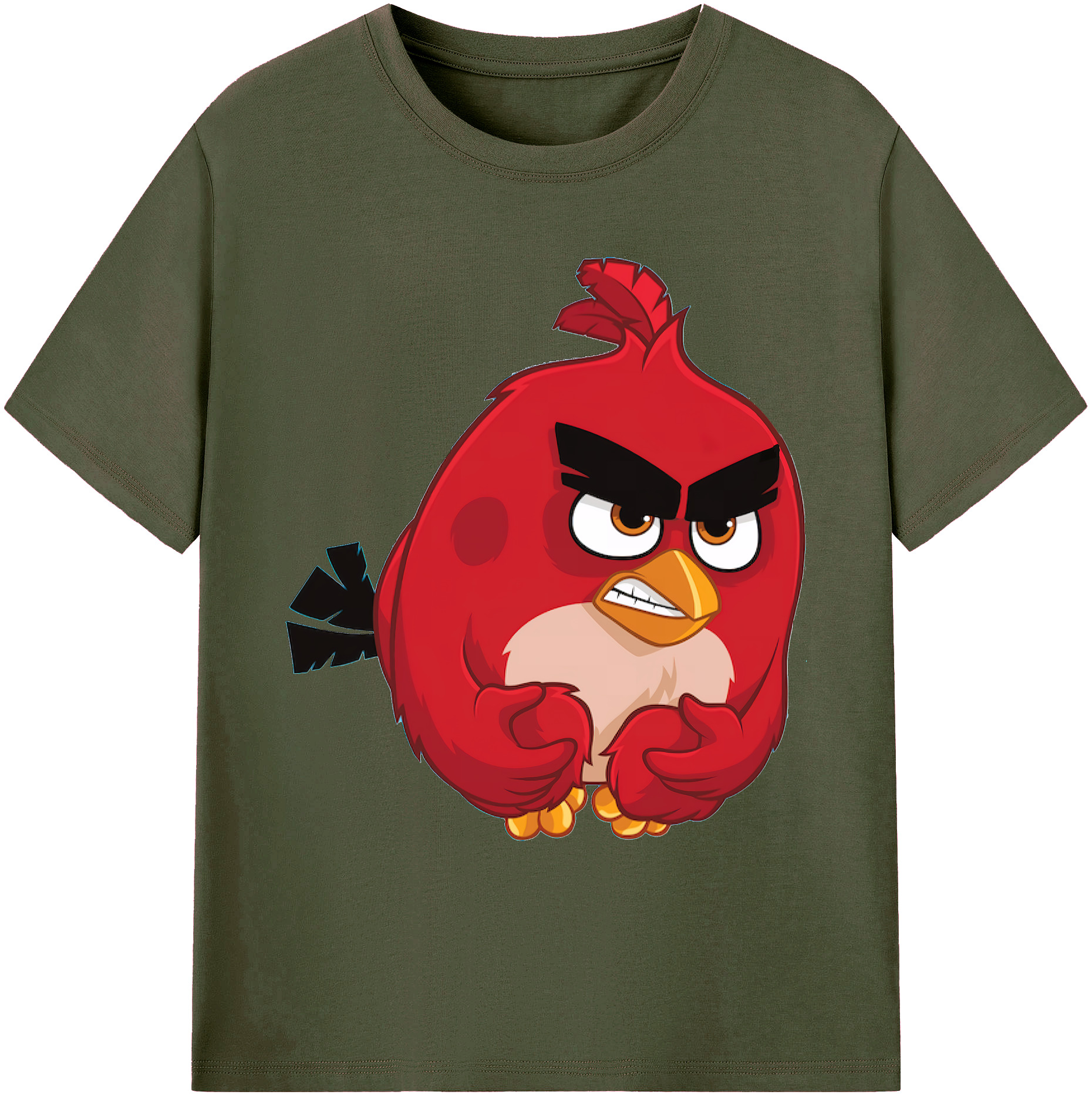 （画像用） Angry Birds アングリーバード 綿100％ メンズ半袖Tシャツ｜肌触りやわらか＆通気性